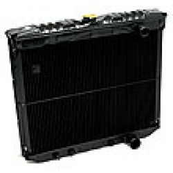 1968-69 REPLACEMENT RADIATOR - 289/302/351W 3-ROW, (SADDLE), with A/C